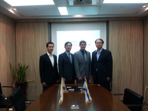 Jason Lee and Joo Seong-Jin (L&S VC), Nimrod Litvak (Fulcrum), Jung Insoo (Yonaco Group)